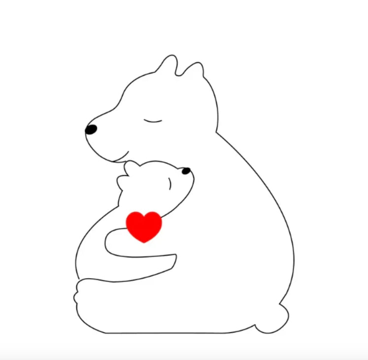 Famille d’ours personnalisée faite à la main