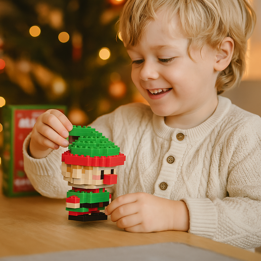 Figurines de Noël créatives en briques – amusement pour toute la famille