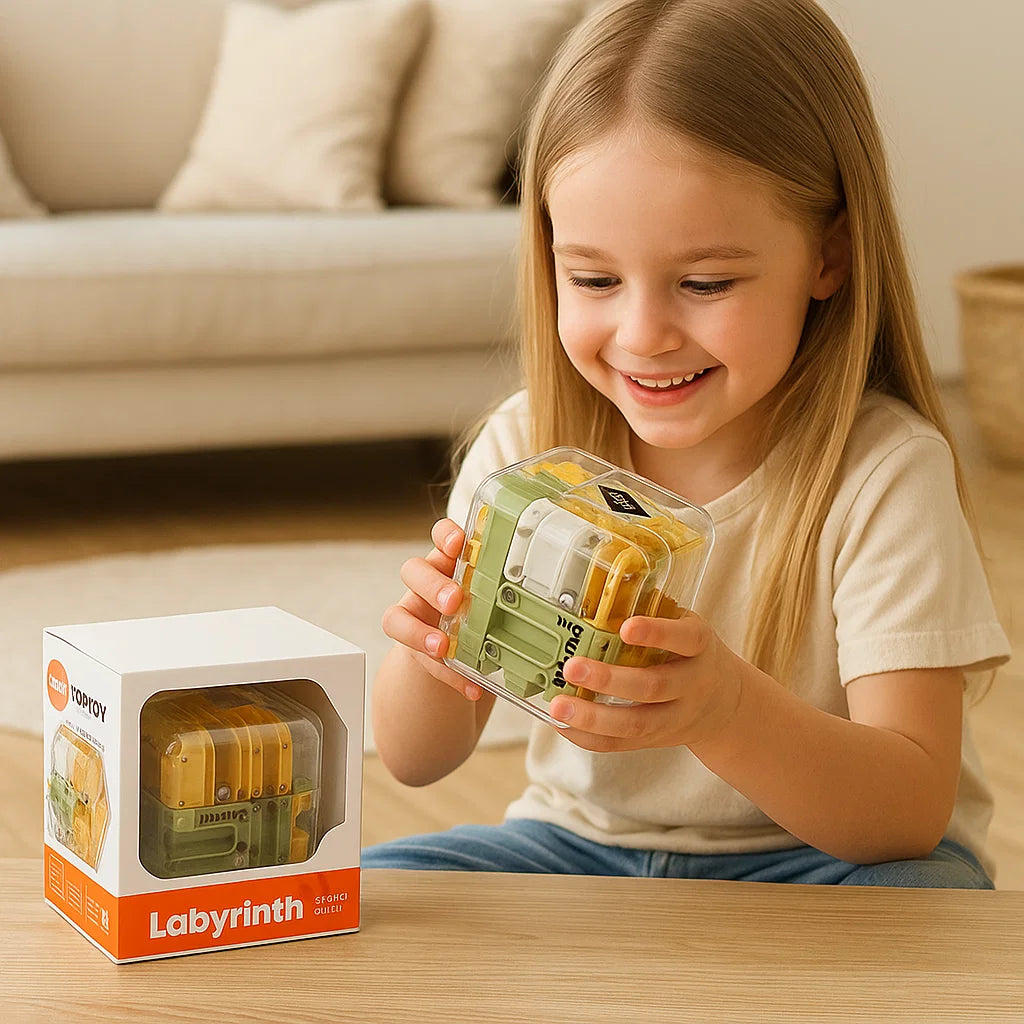 3D labyrinthe puzzle cube