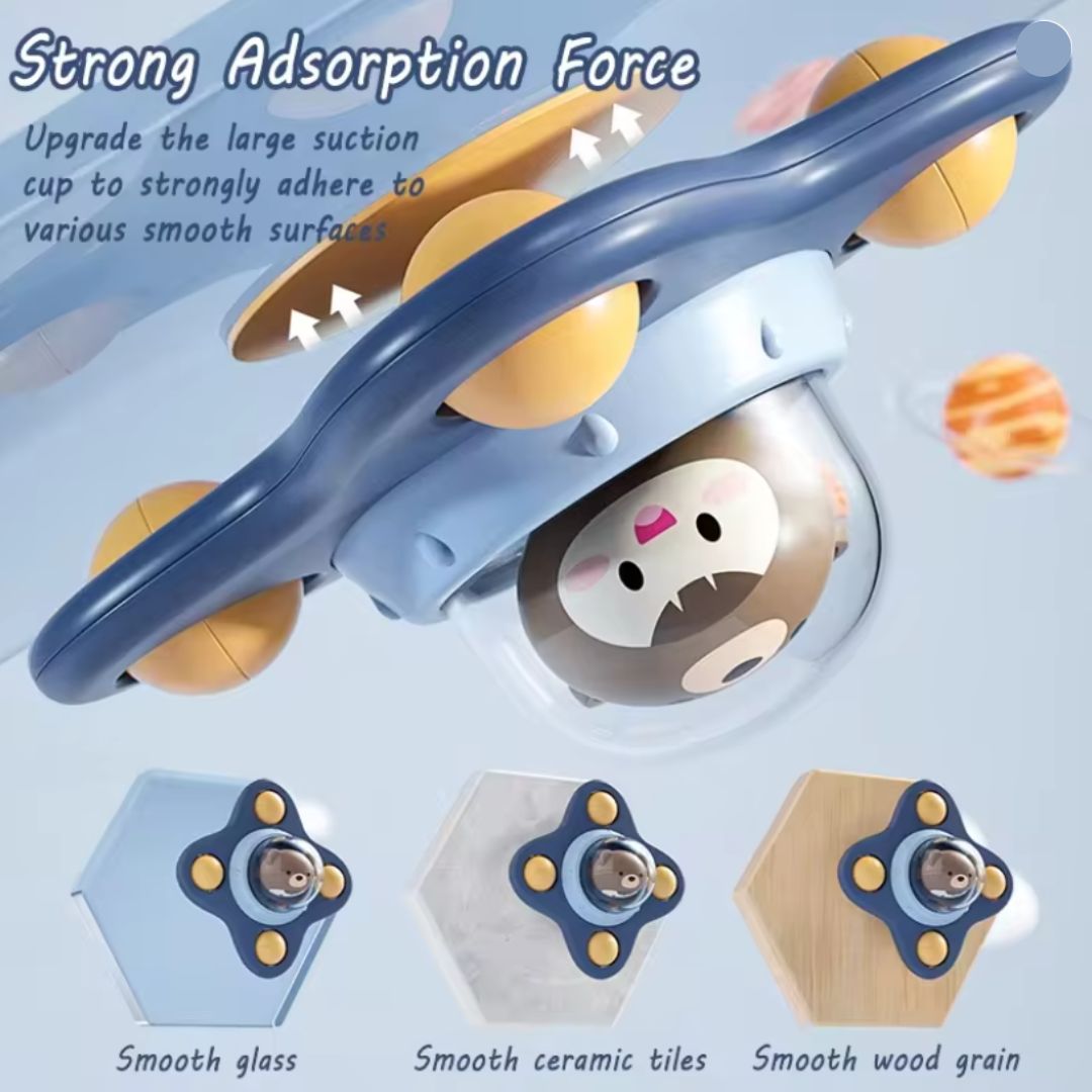 Spinner Montessori à ventouse – Jouet d’apprentissage rotatif