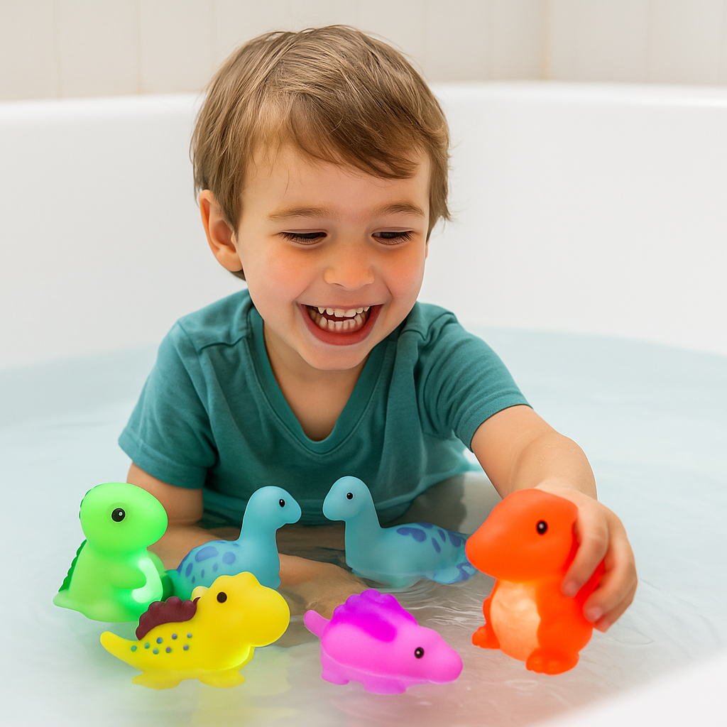 Jouet de bain dinosaure lumineux