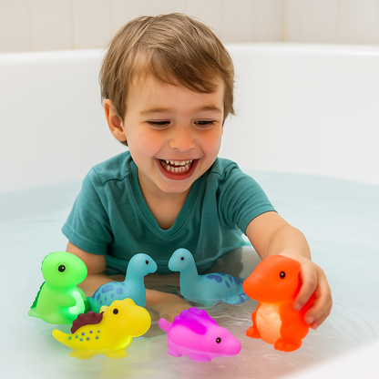 Jouet de bain dinosaure lumineux