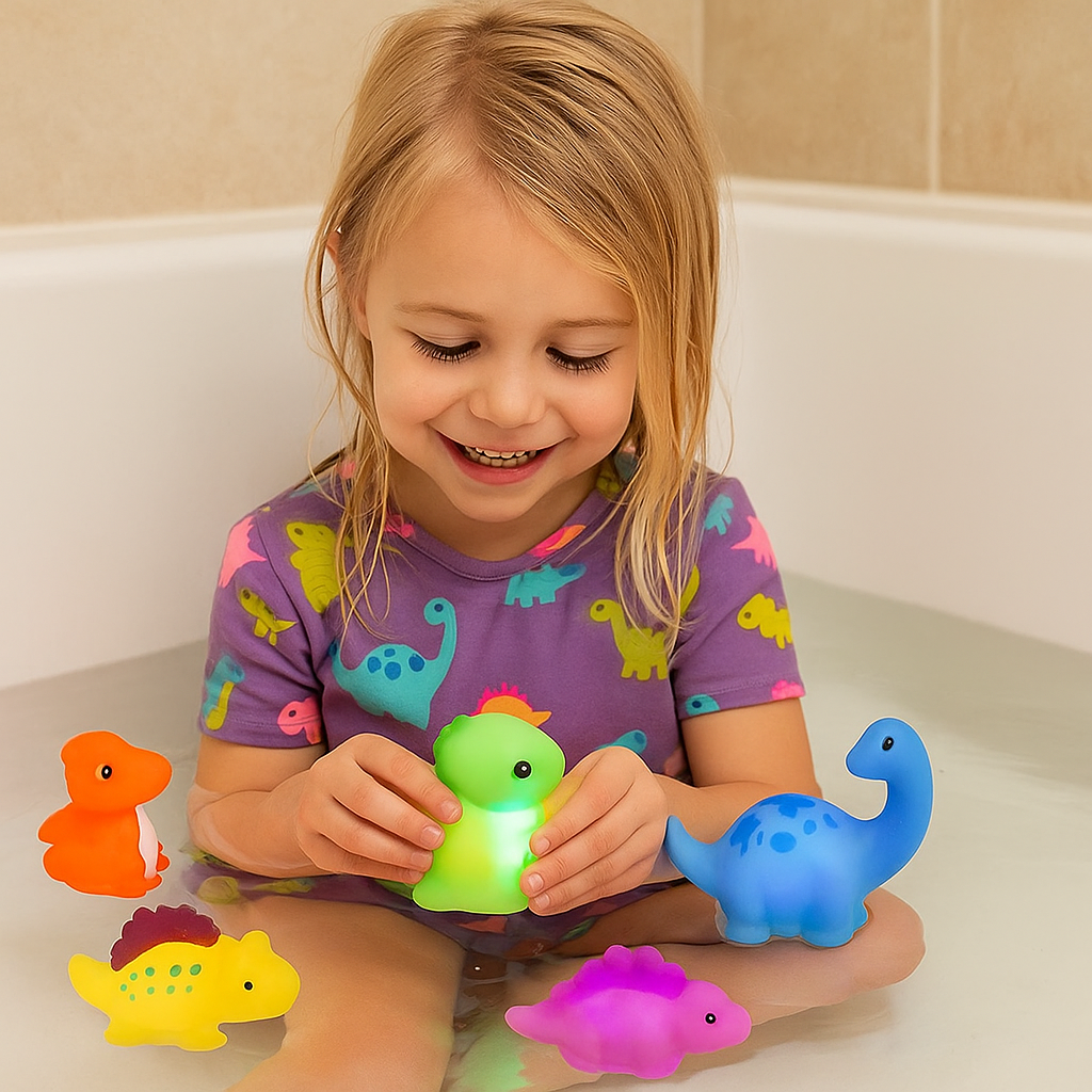 Jouet de bain dinosaure lumineux