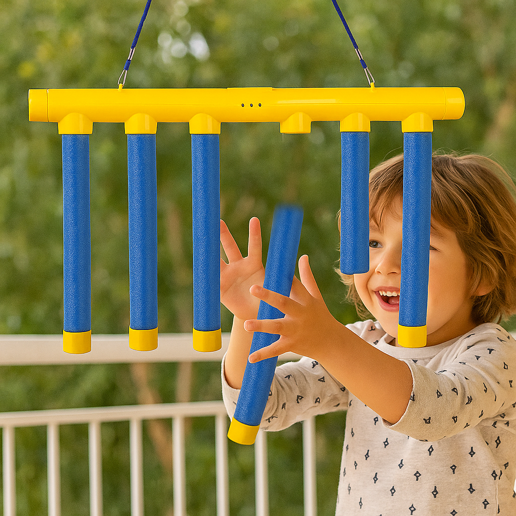 Bâtonnets tombants – jeu de réaction pour enfants
