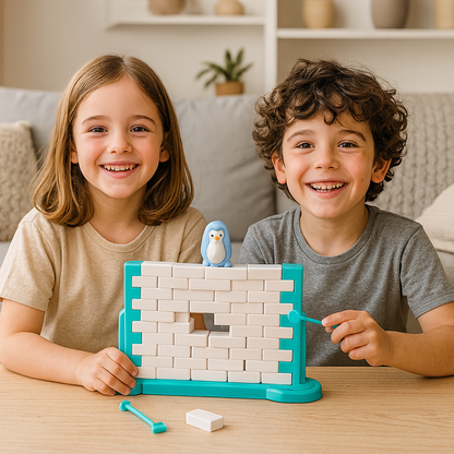 Jeu familial d’équilibre mur de glace pingouin