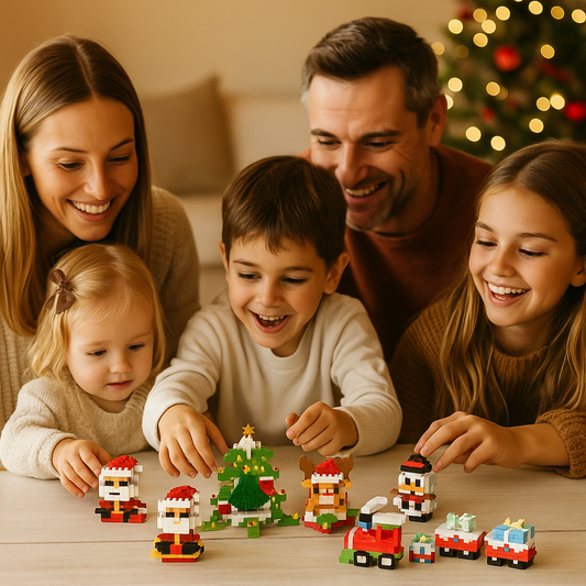 Figurines de Noël créatives en briques – amusement pour toute la famille