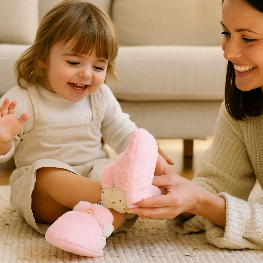 Chaussons-chaussettes doux pour bébés