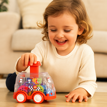 Appuie et pars – Voitures à engrenages