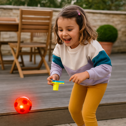 Toupie football lumineuse LED