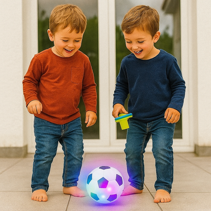 Toupie football lumineuse LED