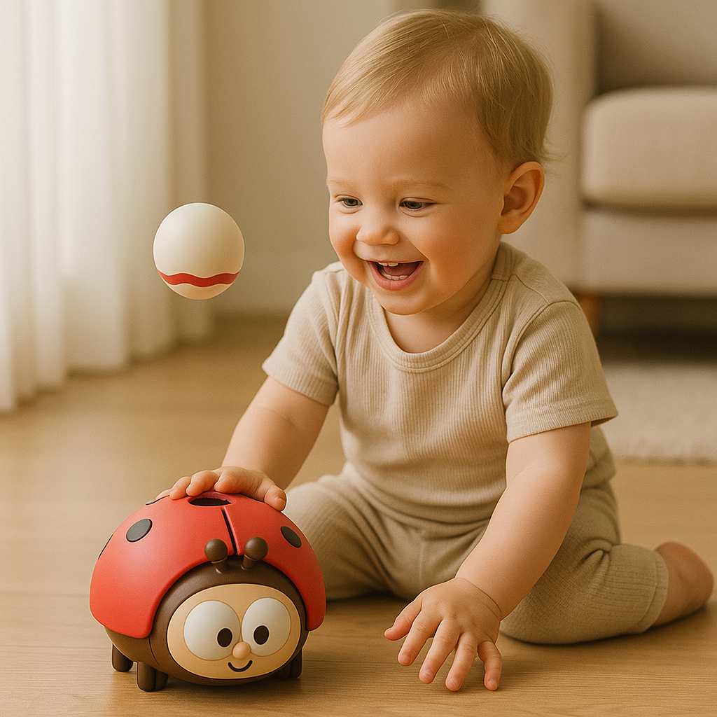 Jouet ballon coccinelle pour bébés