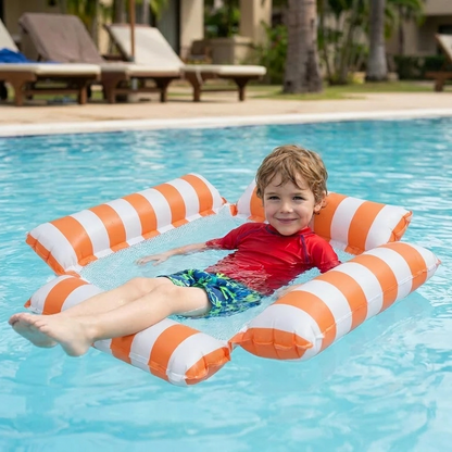 Siège Gonflable de Piscine pour Enfants – Hamac Aquatique à Surface en Filet