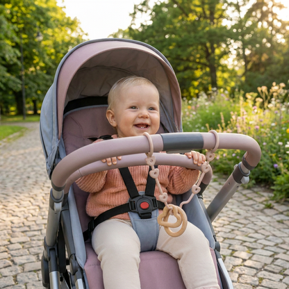 Attache en silicone pour bébé avec protection anti-perte – pour sucettes et jouets (5 pièces)