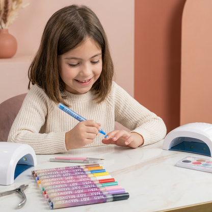 Set de marqueurs Nail Art à pointe de précision – stylos acryliques pour des designs d’ongles fins