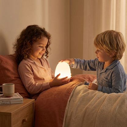 Veilleuse LED en silicone en forme d’œuf