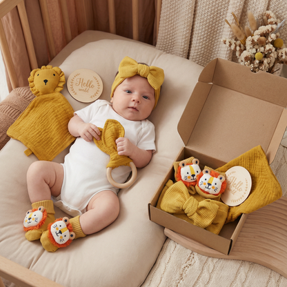 Coffret Cadeau Nouveau-Né 6 Pièces – Kit de Naissance Bébé