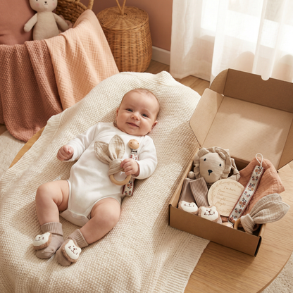 Coffret Cadeau Nouveau-Né 6 Pièces – Kit de Naissance Bébé