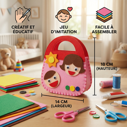 Kit de Pochettes en Feutrine Sûres à Coudre Soi-Même