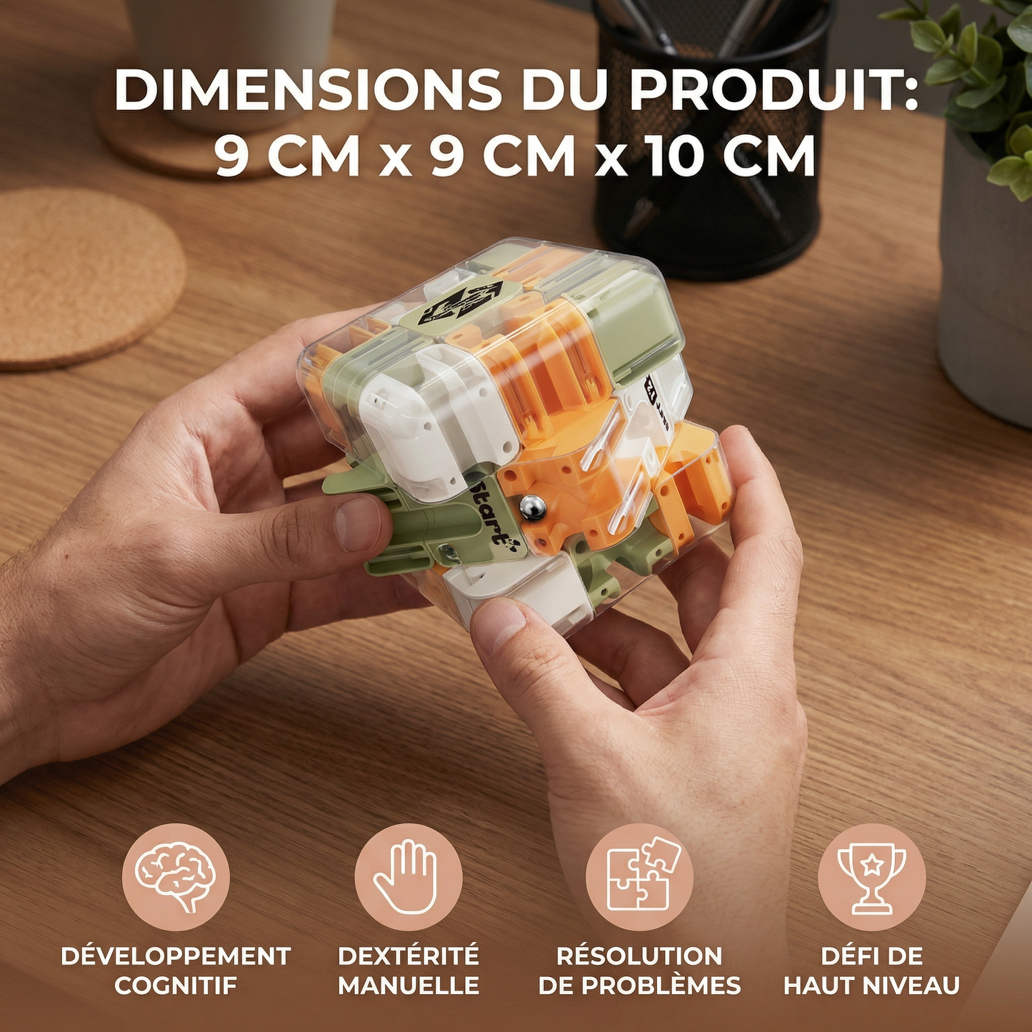 3D labyrinthe puzzle cube