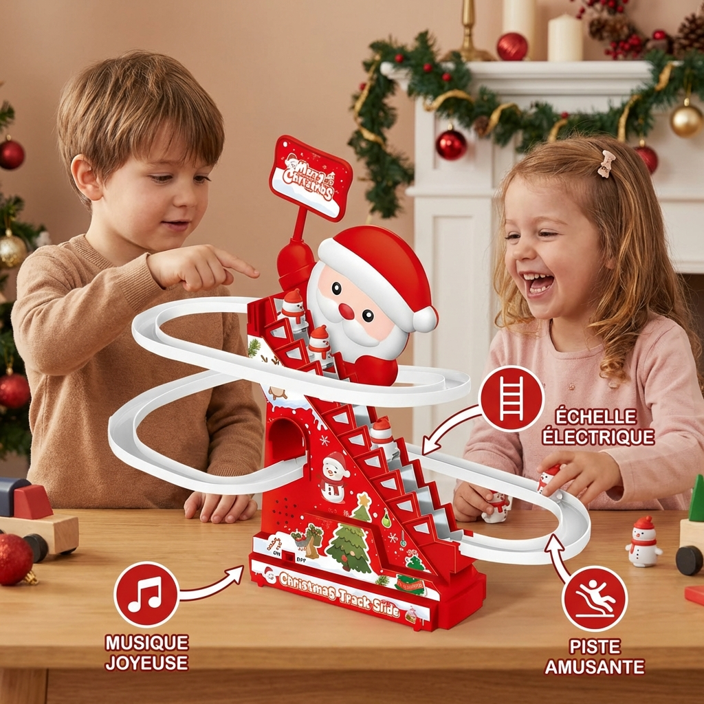 Montagne russe du Père Noël amusante