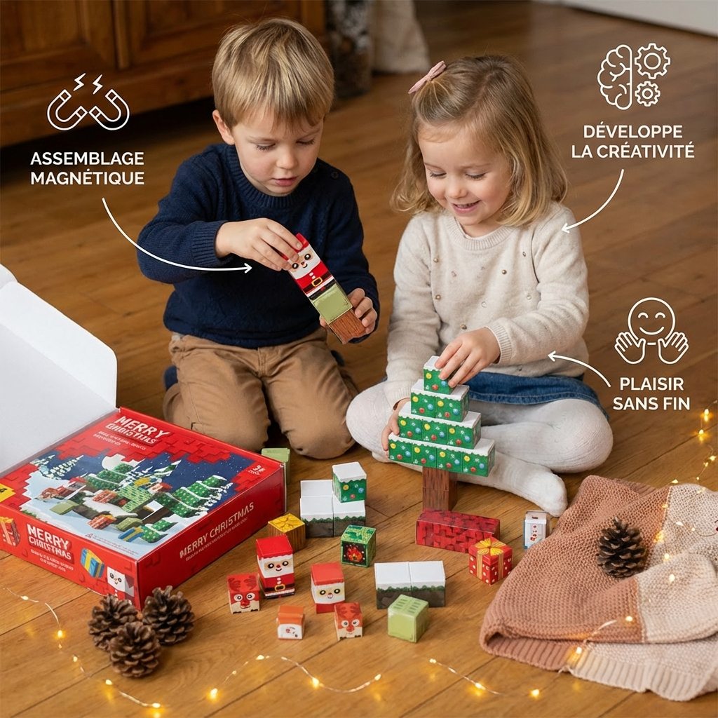 Blocs magnétiques de Noël
