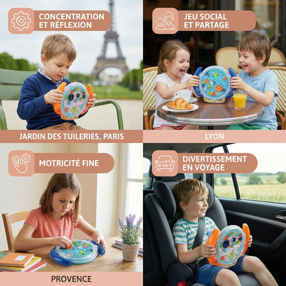 Roue labyrinthe 3D – Jeu d’adresse et d’apprentissage