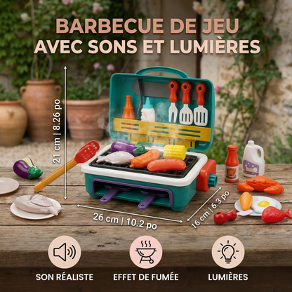 Mon premier BBQ – Cuisine pour enfants avec effet de fumée et aliments changeant de couleur