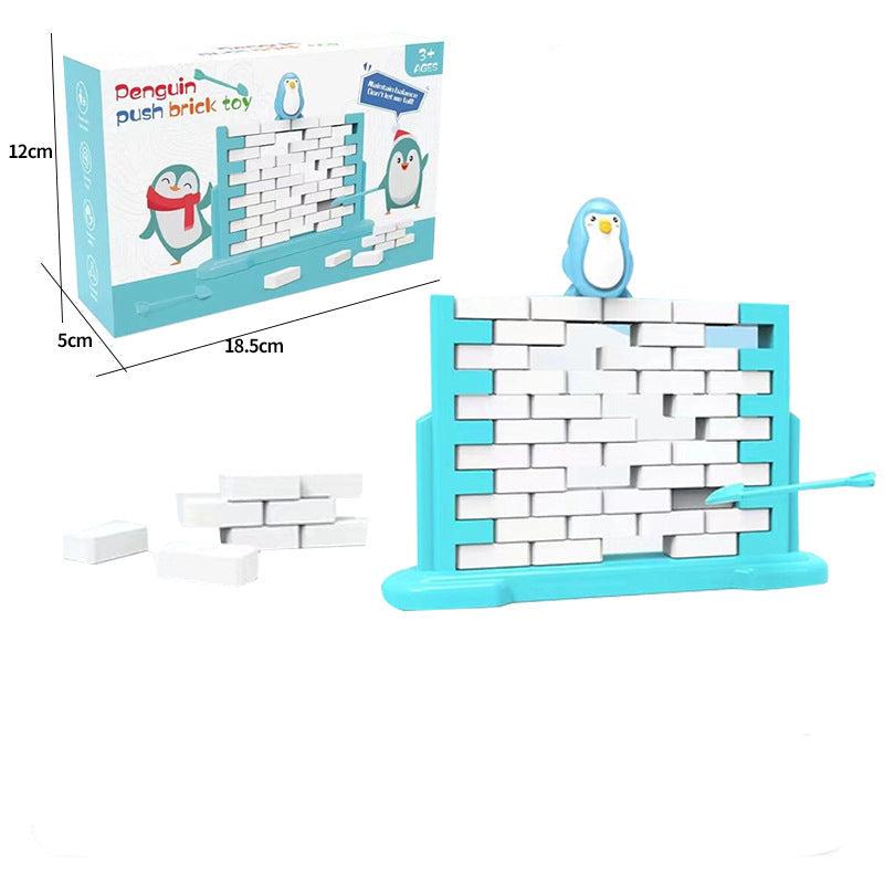 Jeu familial d’équilibre mur de glace pingouin