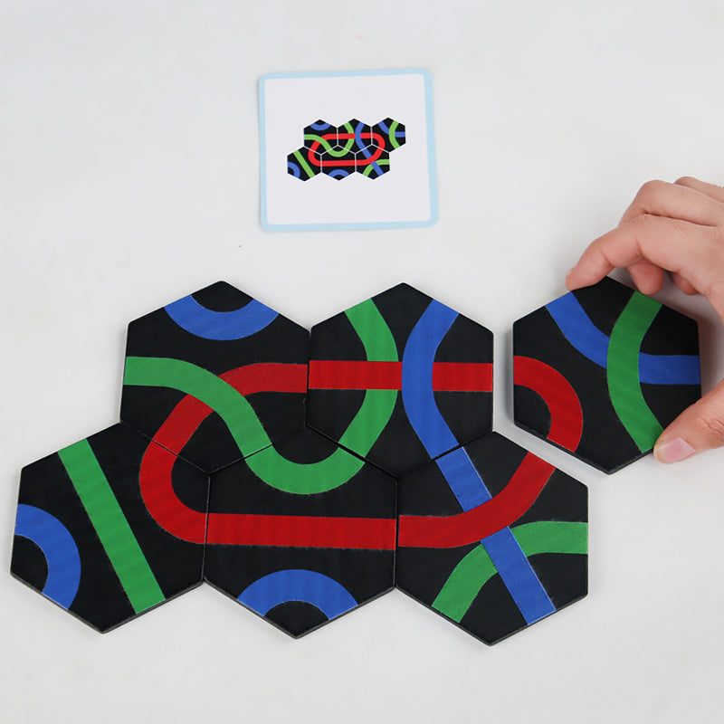 Puzzle des chemins – jeu pédagogique de recherche de parcours pour toute la famille