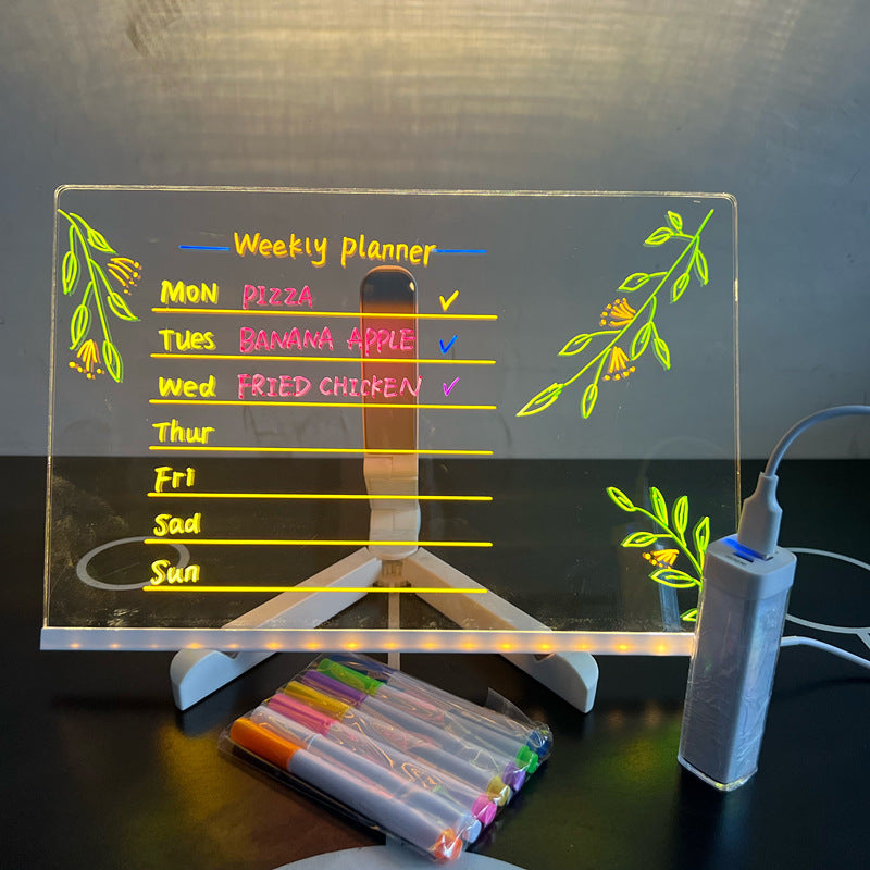 Planche à dessin lumineuse à LED pour enfants