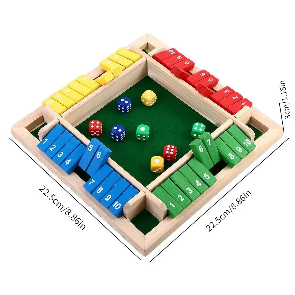 Jeu familial Shut The Box – Ensemble 4 joueurs