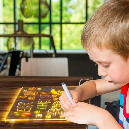 Planche à dessin lumineuse à LED pour enfants