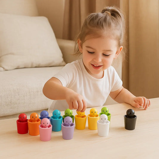 Les poupées de couleur à trier pour les enfants