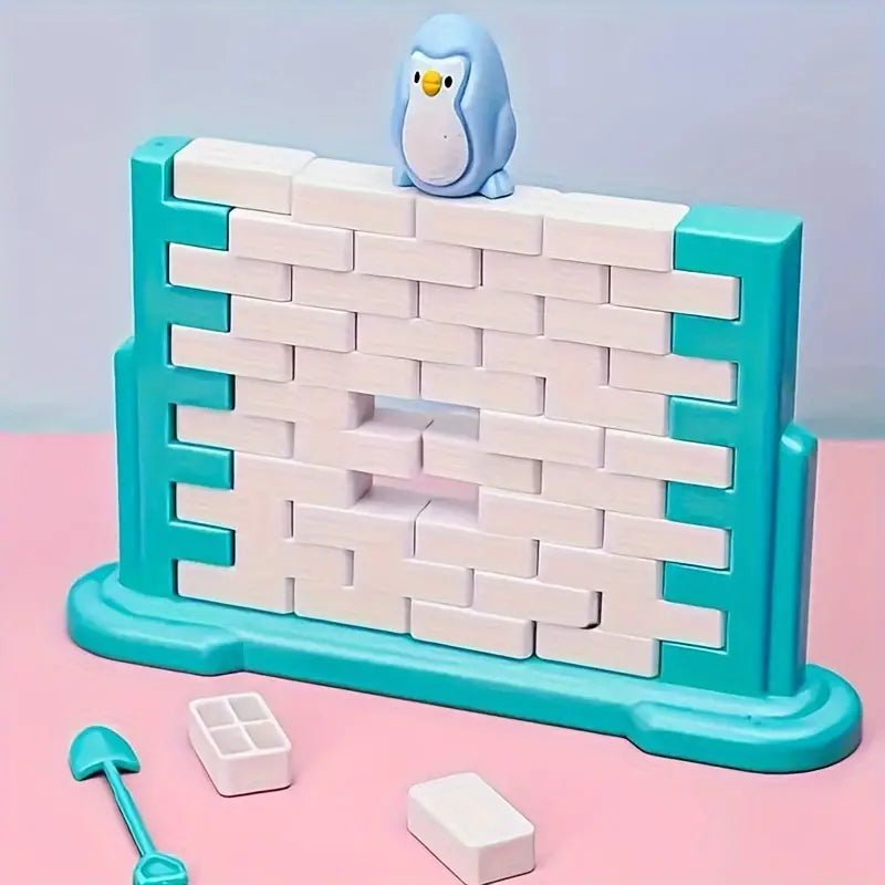 Jeu familial d’équilibre mur de glace pingouin