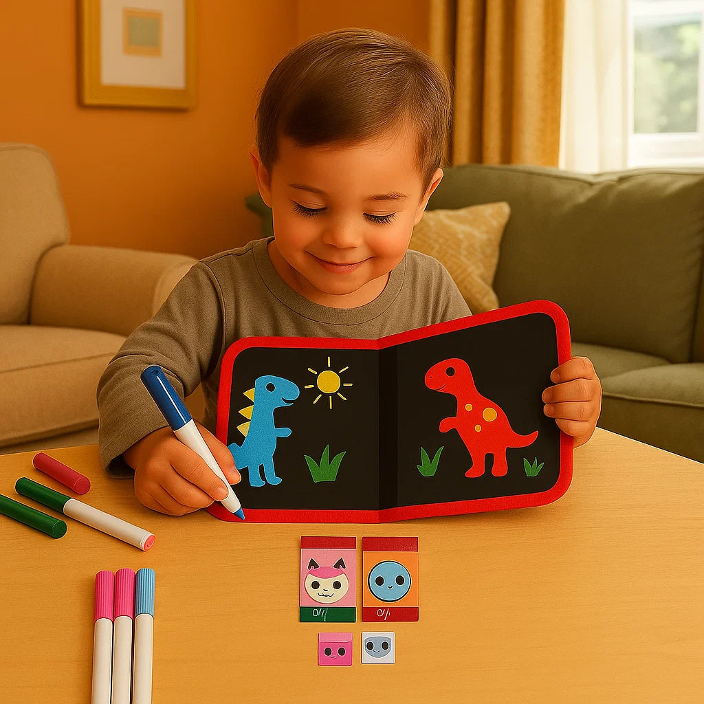 Carnet de dessin réutilisable pour enfants