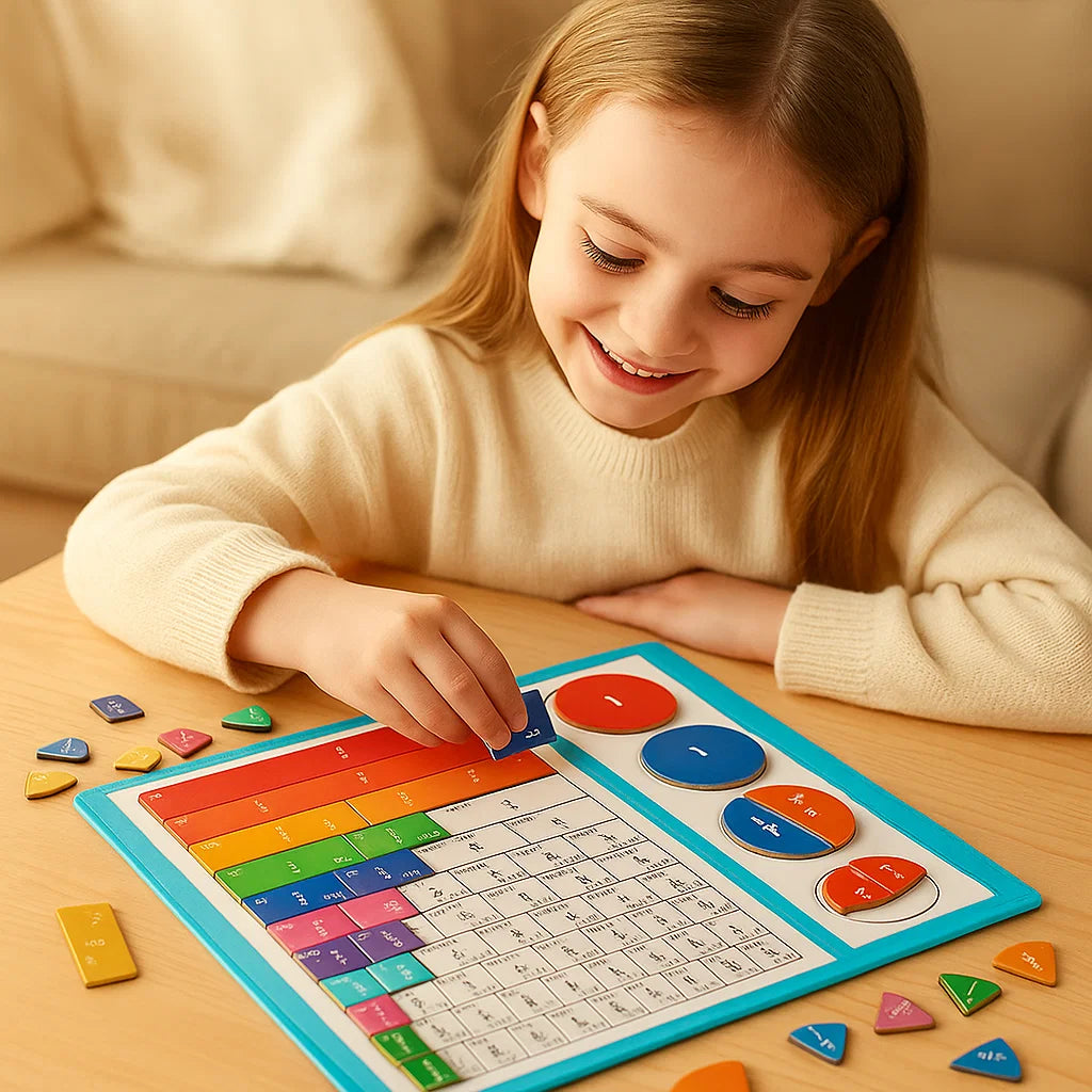 Jouet éducatif magnétique Montessori – fractions pour enfants