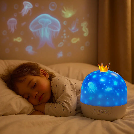Veilleuse et projecteur 2-en-1 pour enfants