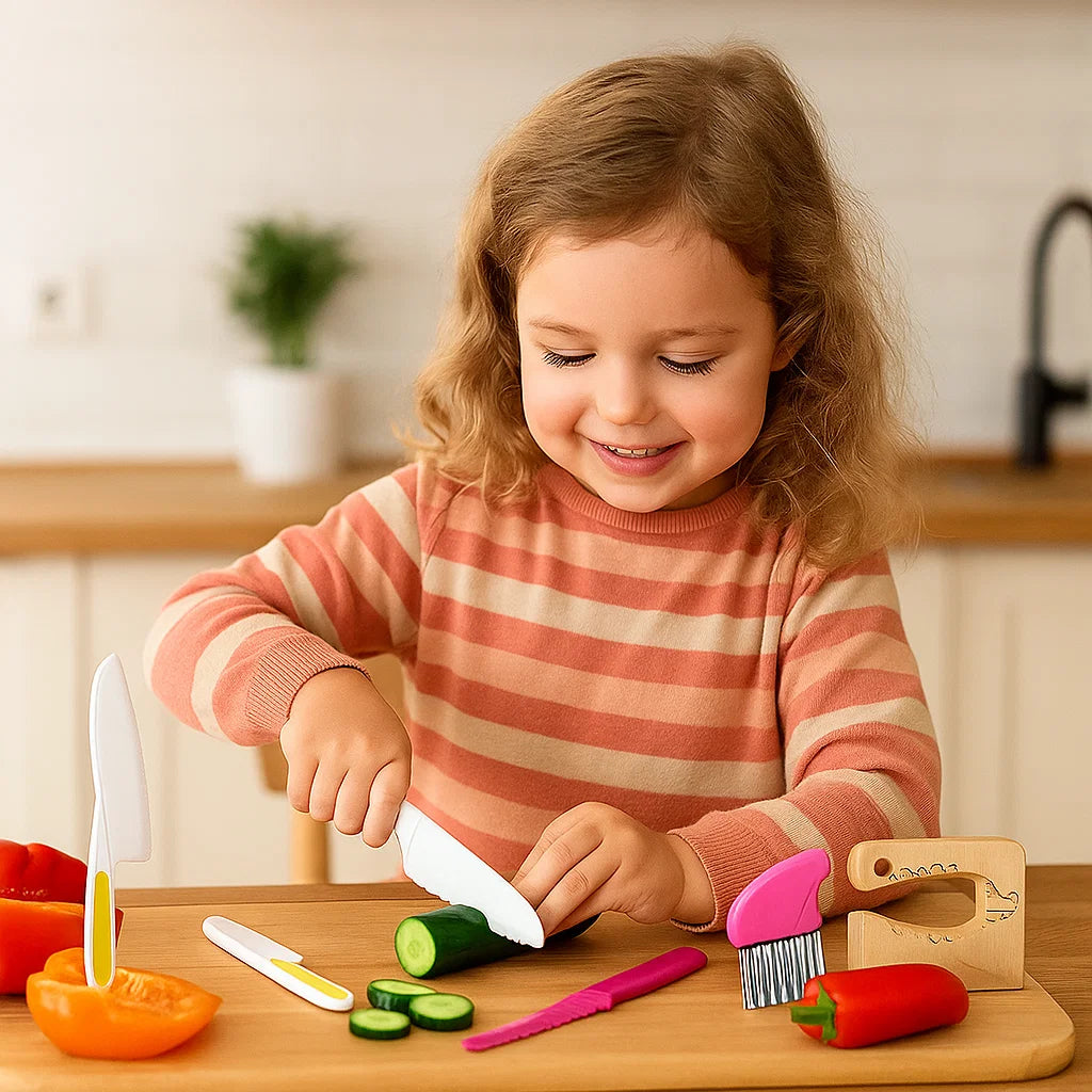 L' Ensemble de couteaux à découper pour enfants