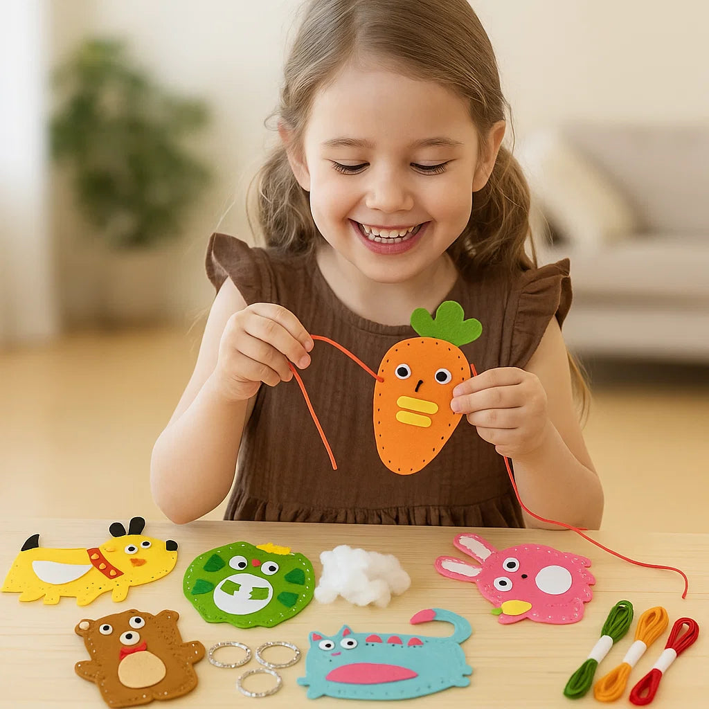 Kit de couture d' animaux en feutre pour enfants