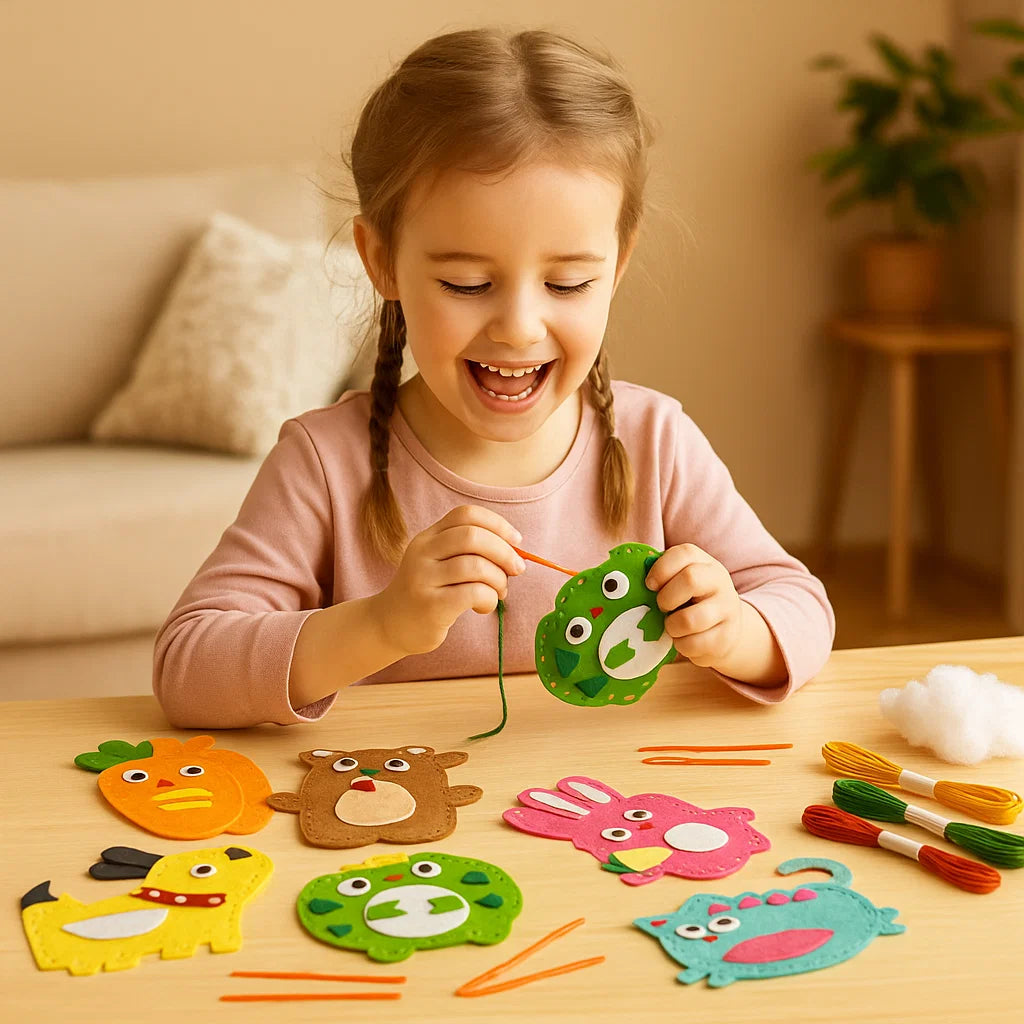 Kit de couture d' animaux en feutre pour enfants