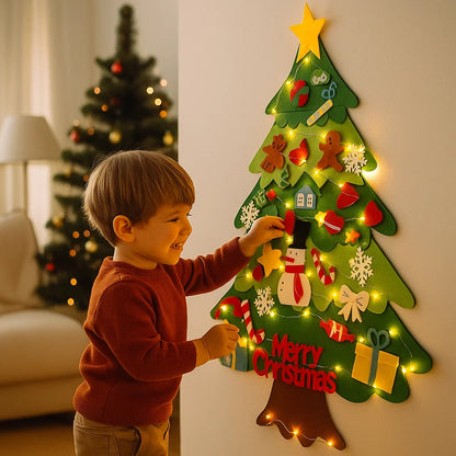 Arbre de Noël en feutre pour enfants