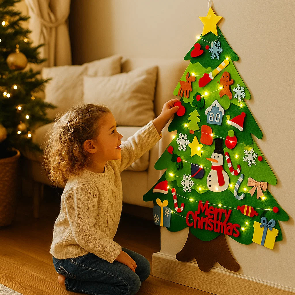 Arbre de Noël en feutre pour enfants