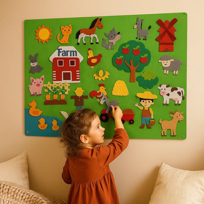 Tableau d' histoire en feutre pour les enfants