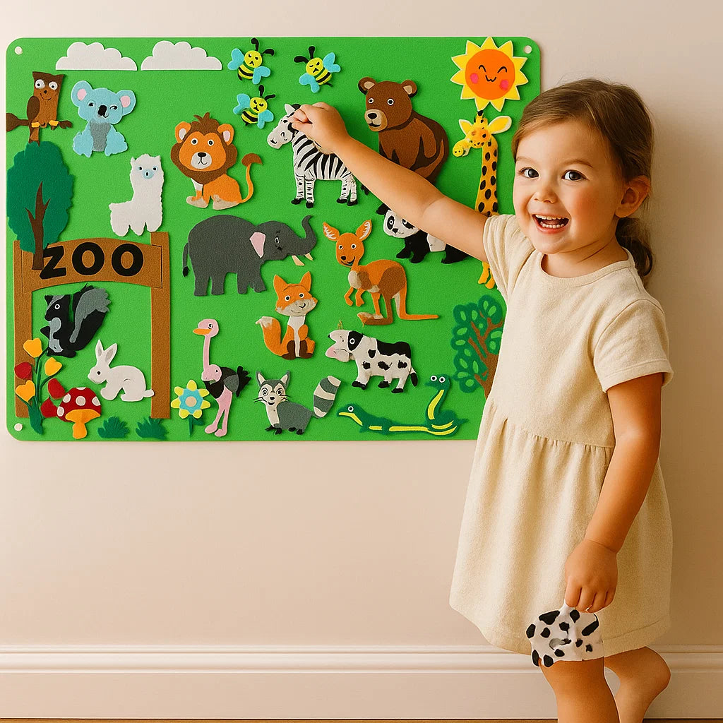 Tableau d' histoire en feutre pour les enfants
