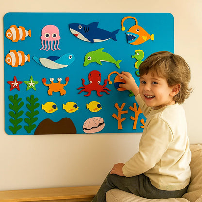 Tableau d' histoire en feutre pour les enfants