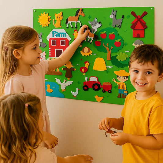 Tableau d' histoire en feutre pour les enfants