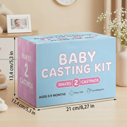Kit Empreintes de Mains et Pieds de Bébé – Coffret Souvenir pour Nouveau-nés et Parents