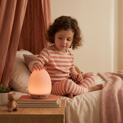 Veilleuse LED en silicone en forme d’œuf