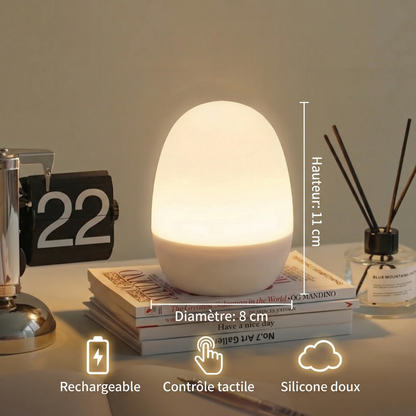 Veilleuse LED en silicone en forme d’œuf