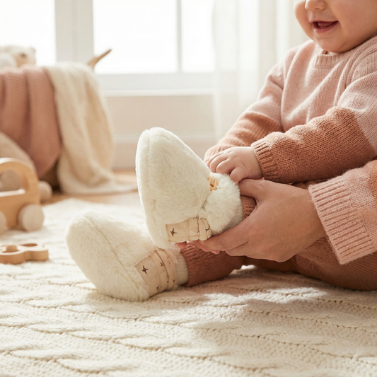 Chaussons-chaussettes doux pour bébés